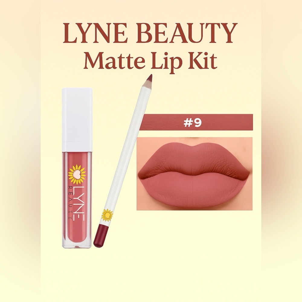 LuxeVelvet Matte Lip Duo | Long Lasting Waterproof Lipstick & Liner Set - Picture 10 of 16